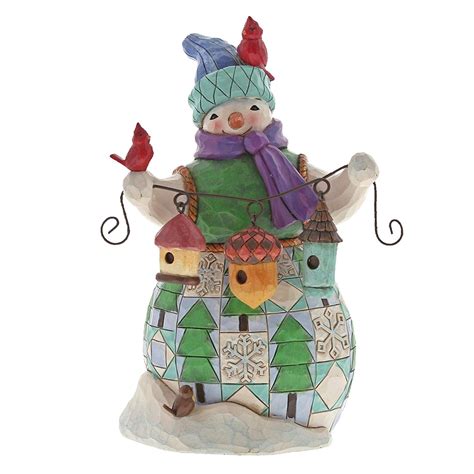 Jim Shore Heartwood Creek Snowman With Birdhouse 7125 Figurine From