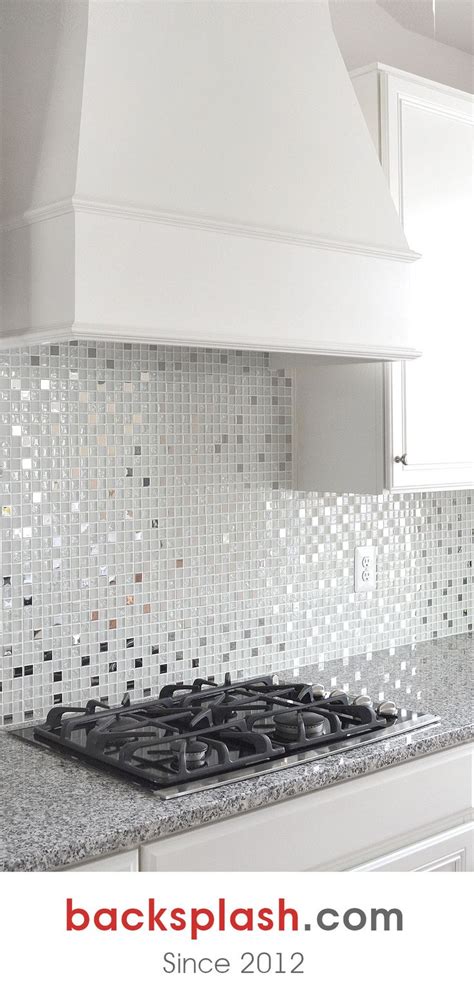 Modern White Glass Metal Kitchen Backsplash Tile Glass Backsplash Kitchen