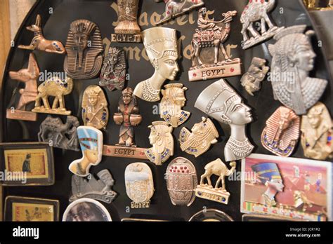 Egyptian Souvenirs And Fridge Magnets Aswan Egypt Stock Photo Alamy