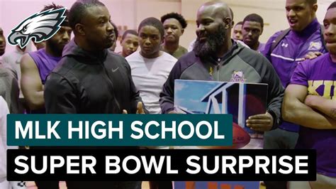 Martin Luther King High School Coach Gets Super Surprise Philadelphia Eagles Youtube
