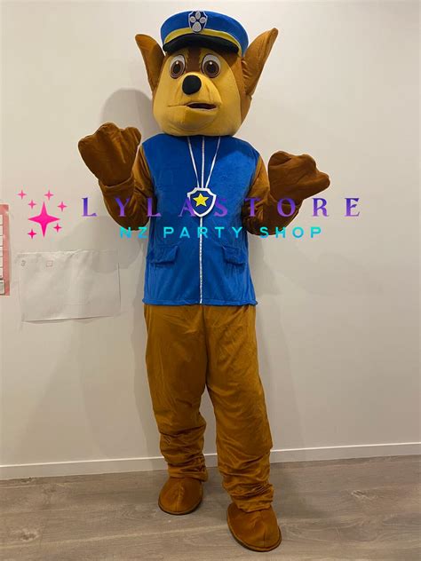 Paw Patrol Chase Mascot Costume Hire Thrilling Adventure In Auckland