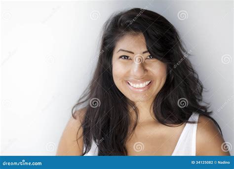 Beautiful Spanish Surprised Woman Amazed In Shock And Surprise Happy And Excited Royalty Free