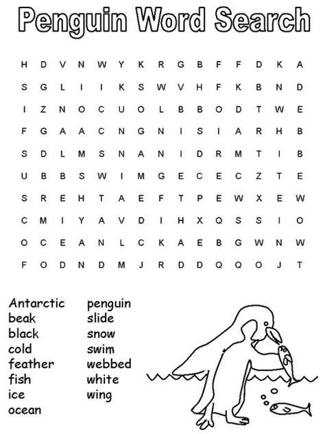 Simply download pdf file with crossword puzzles for 2nd graders and you are ready to play and learn! Penguin Word Search (via squido) FUN + 2nd graders will ...