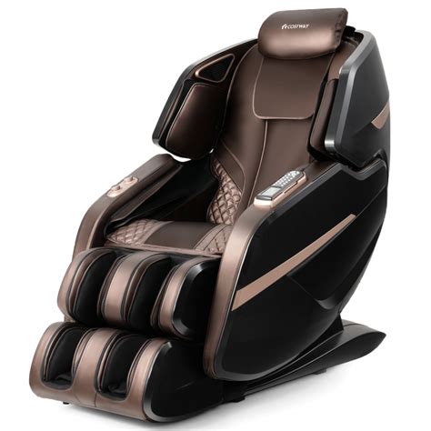 D Double Sl Track Electric Full Body Zero Gravity Massage Chair With Heat Roller Costway
