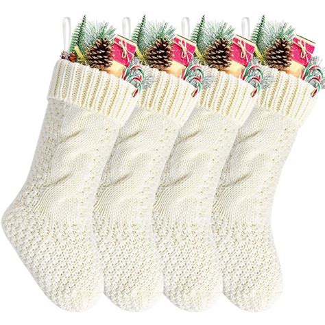 So go ahead and hang your family's stockings by the chimney with care. TINGOR Christmas Stockings, 4 Pack Personalized Christmas ...