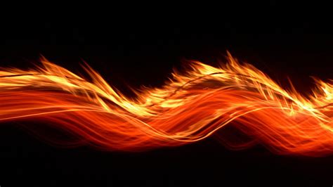Fire Waves In Black Background Hd Fire Wallpapers Hd Wallpapers Id