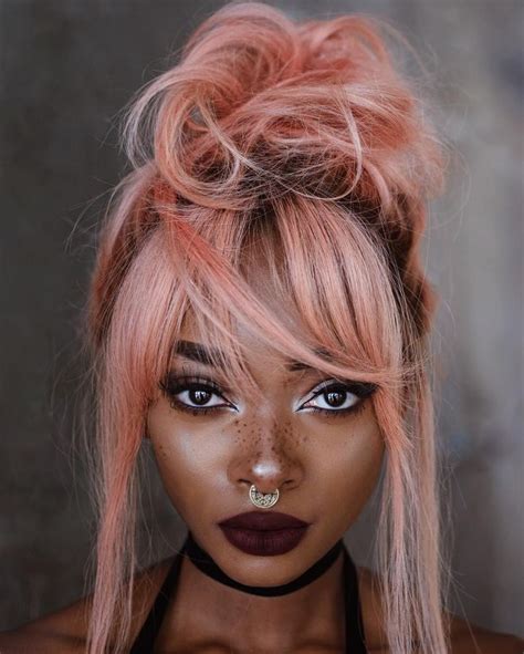 48 Best Dark Skin Pastel Hair Images On Pinterest