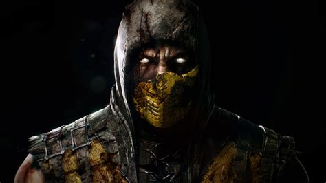 The original mortal kombat warehouse displays unique content extracted directly from the mortal kombat games: Scorpion from Mortal Kombat X Wallpaper from Mortal Kombat X | gamepressure.com