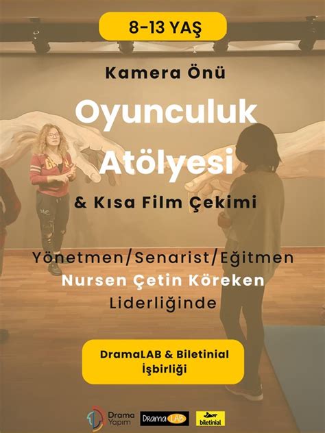 Kamera Önü Oyunculuk Atölyesi Dramalab Biletinial biletinial