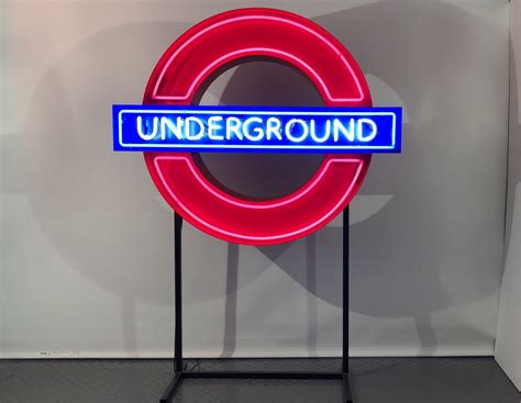 Neon London Underground Sign Kemp London Bespoke Neon Signs And