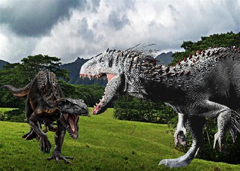 Indoraptor And Indominus Rex
