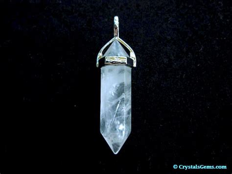 Natural Clear Quartz Crystal Pendant Crystals Gems
