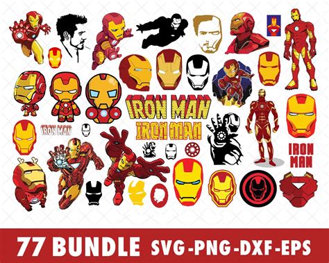 Marvel Iron Man Svg Bundle Files For Cricut Silhouette Mar Inspire