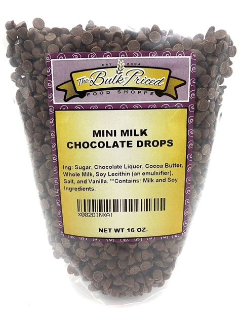 Mini Milk Chocolate Chips Bulk Size Baking Chips 1 Lb Resealable