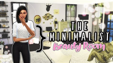 The Sims 4 Room Build Minimalist Beauty Guru Youtube