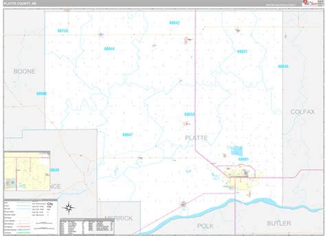 Platte County Ne Zip Code Maps Premium