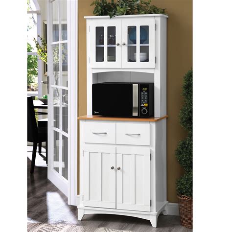 Its fully glazed interior holds up to one gallon of kitchen scraps and the crock won't absorb or emit odors. Large Microwave Cart End Kitchen Cabinet Countertop Shelf ...