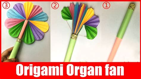 How To Make A Paper Fan Diy Magic Hand Fan Ideas Origami Fan