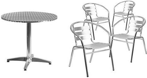 Flash Furniture 315 Round Aluminum Indoor Outdoor Table