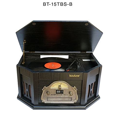 7 In 1 Boytone Bt 15tbsb Classic Turntable Stereo System Vinyl Record