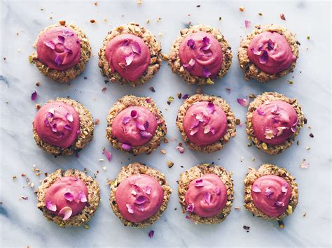 Pistachio Thumbprint Cookies With Rose Cashew Cream Wu Haus