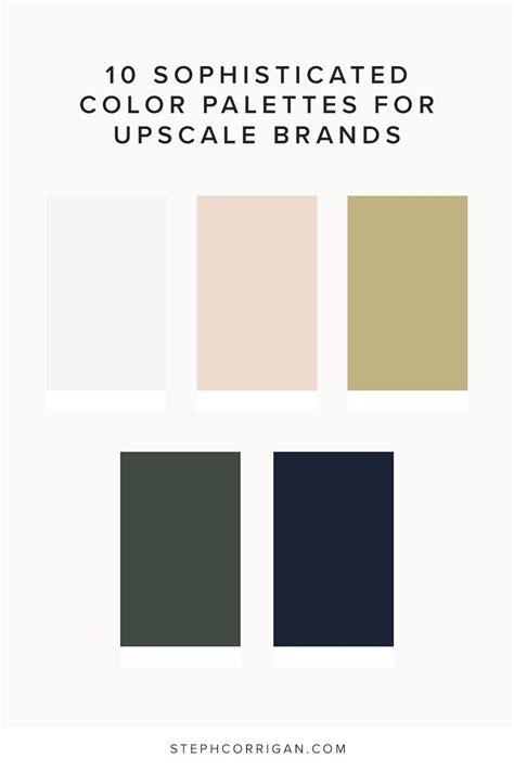 10 Sophisticated Color Palettes For Upscale Brands Brand Color