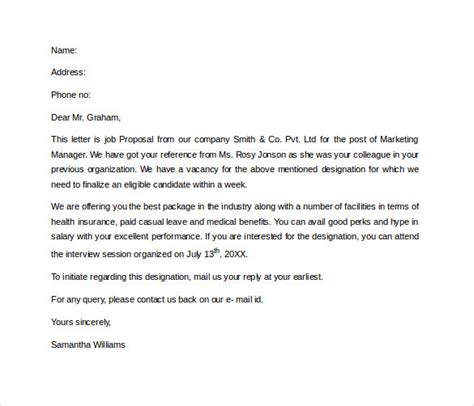 Free 17 Sample Proposal Letter Templates In Pdf Ms Word