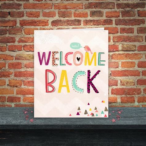 Little Birdy Welcome Back Card