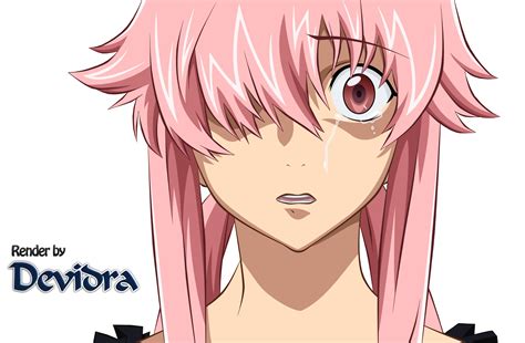 mirai nikki gasai yuno 2 render by devidra by xdevidra on deviantart