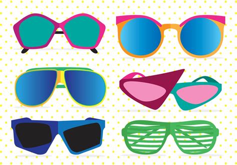 80 s sunglasses vectors 91985 vector art at vecteezy