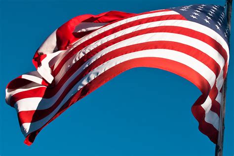 The Stars And Stripes Waving Photograph By David Patterson