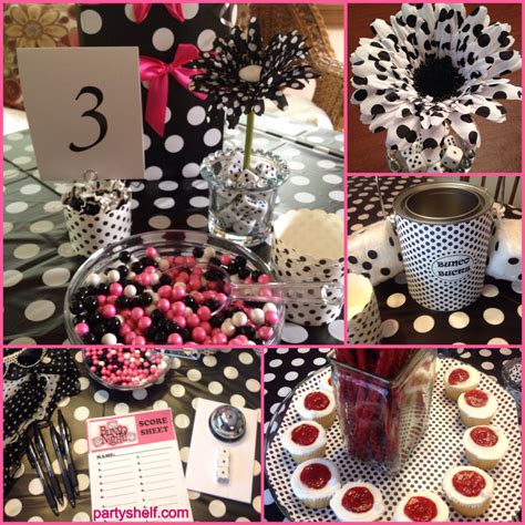 i just hosted a fun divas and dots theme bunko night guest were asked to wear their favorite
