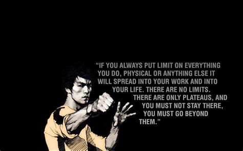 There Are No Limits Only Plateaus Quote By Bruce Lee