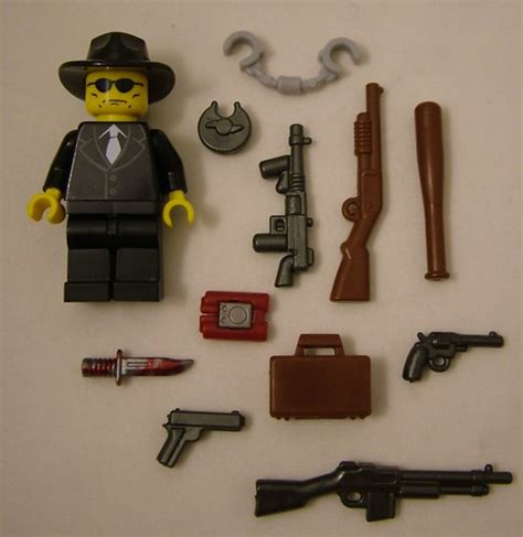 For Brickfair 2011 Southside Gangster Fig Includes Brickarms Accesso