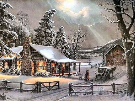 A Cabin In Winter Yes Christmas Scenery Winter Scenery Christmas