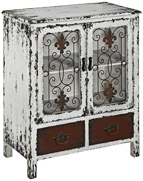 Powell Furniture Parcel 2 Door 2 Drawer Console White