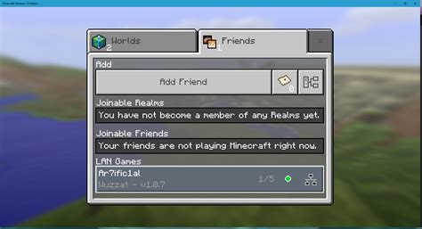 Once you add a friend, you can invite them to share a minecraft world with you. Ar7ific1al's Profile - Member List - Minecraft Forum
