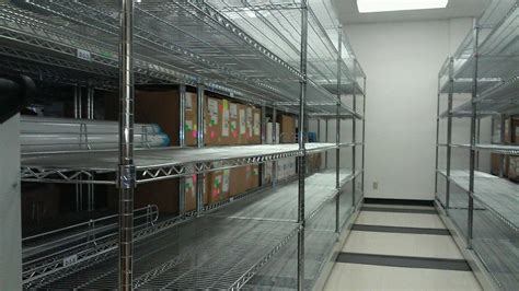 Wire Shelving On Mobile Shelving For Medical Supplies Company 866 328