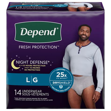 Save On Depend Mens Fresh Protection Night Defense Incontinence
