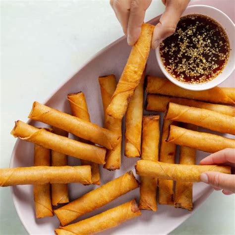 Lumpiang Shanghai With Seasoned Vinegar America S Test Kitchen Recipe