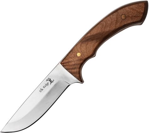 Elk Ridge Er556 Fixed Blade Knife Burl Wood