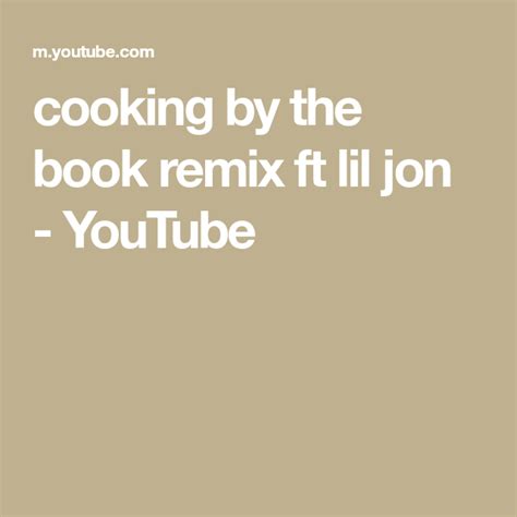 Cooking By The Book Remix Ft Lil Jon Youtube Lil Jon Lazy Town