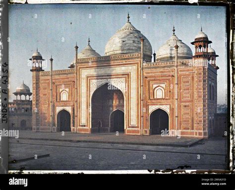 AGRA Indies La mezquita del Taj Mahal 1913 1914 India Pakistán