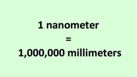 1 000 Nanometers Is Equal To Which Of The Following