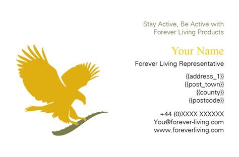 Client Forever Living Business Card Front Created By Me At Nic S