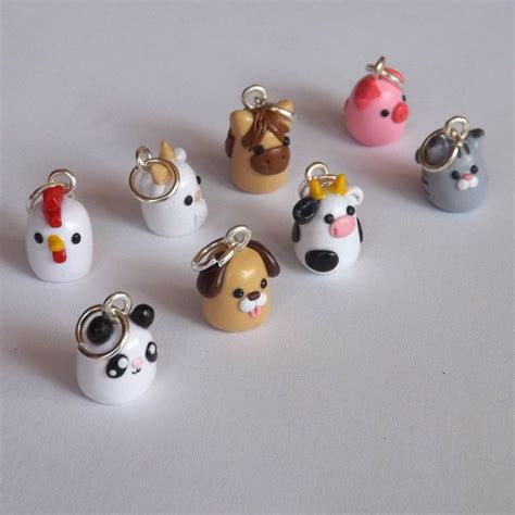 Popular Items For Cute Kawaii On Etsy Polymer Clay Charms Polymer