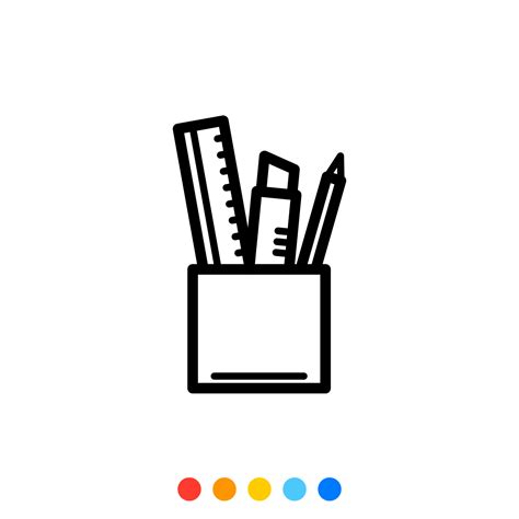 Office Equipment Icon Stationery Icon Vector And Illustration