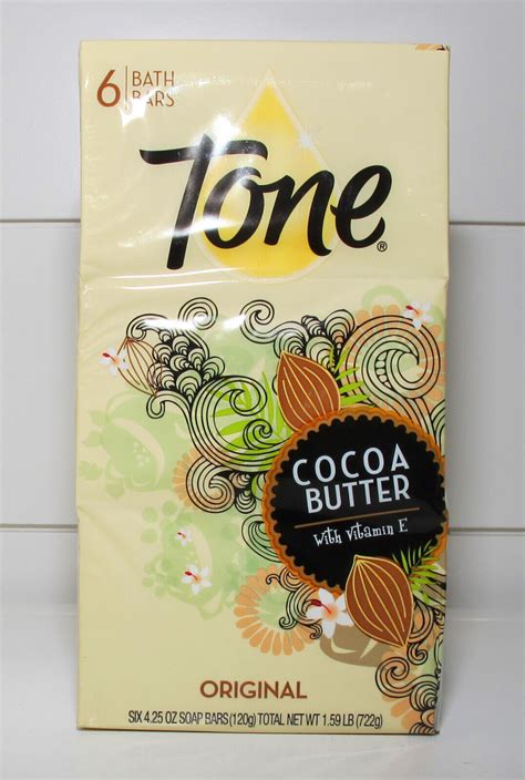 Tone Soap Bath Bar Original Scent Cocoa Butter Pack Of 6 Bars Read Box