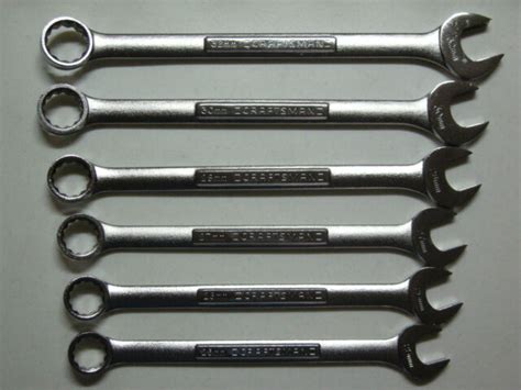 New Craftsman 6pc Hugelarge Metricmm Combination Wrench Set 12pt