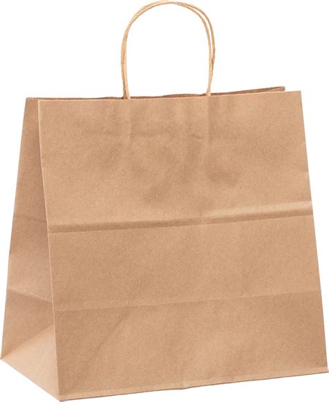 50 Pcs Brown Paper Bags With Handles T Bags In Bulk Kraft Bags